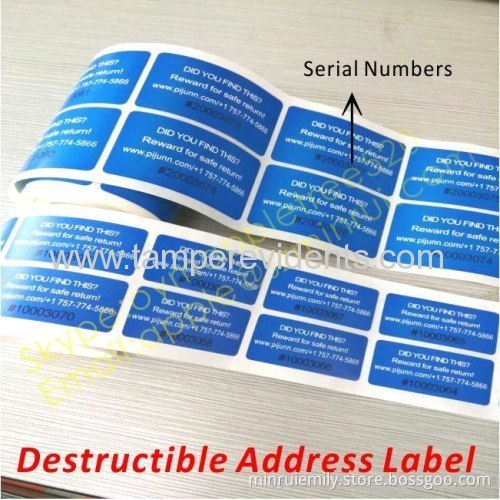 Destructive Tamper Evident Asset Stickers,breakable Fragile Security Label,egg Shell Sticker One Time Use